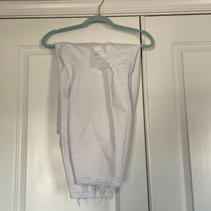 Judy Blue white distressed boyfriend jeans